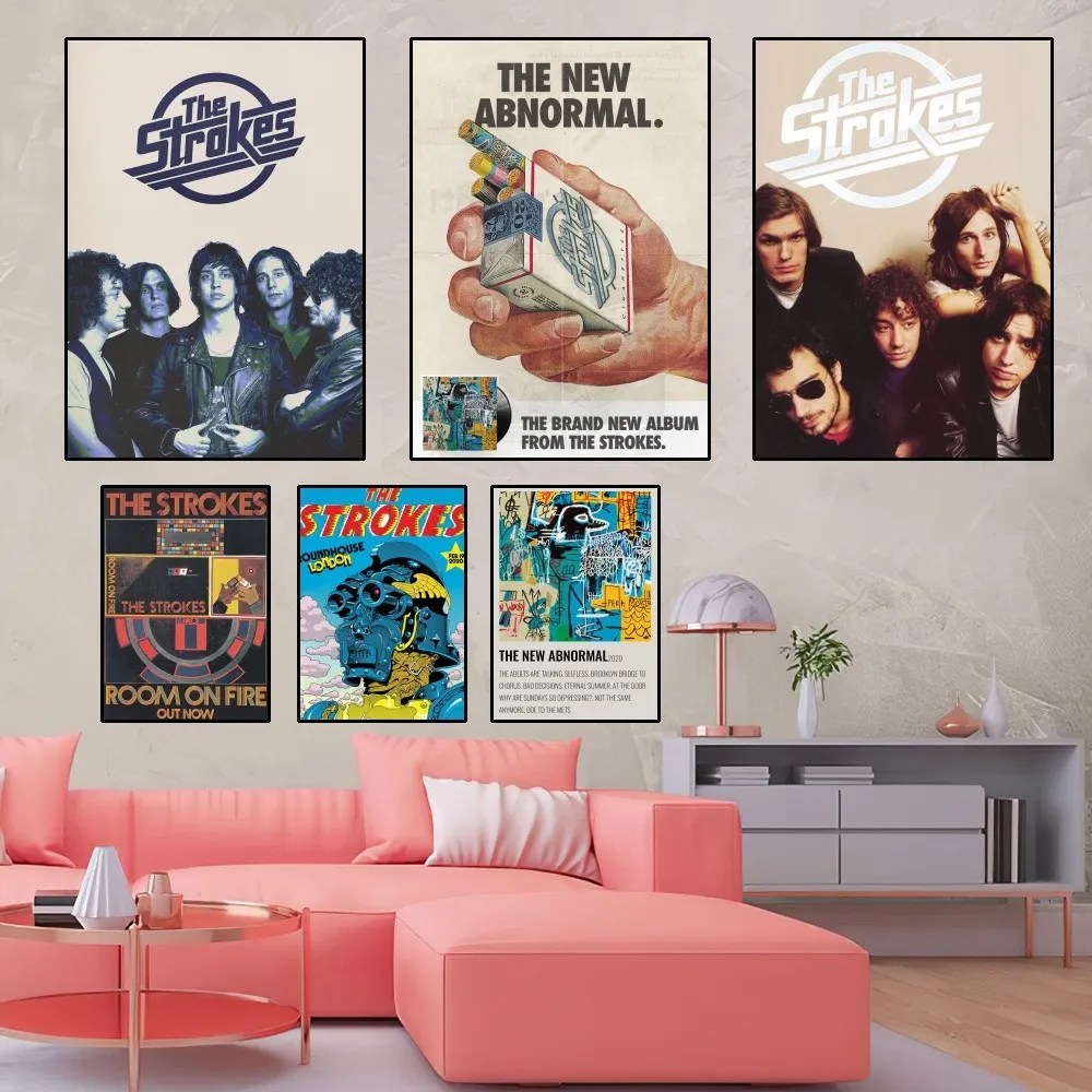 The S-Strokes Poster Home Room Decor Livingroom Bedroom Aesthetic Art Wall Painting Stickers