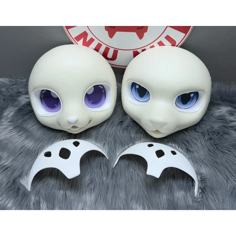 

DY20Оригинальный меховой костюм Kemono, повязка на голову, пенопластовая губка, милое животное, череп собаки, пушистый25