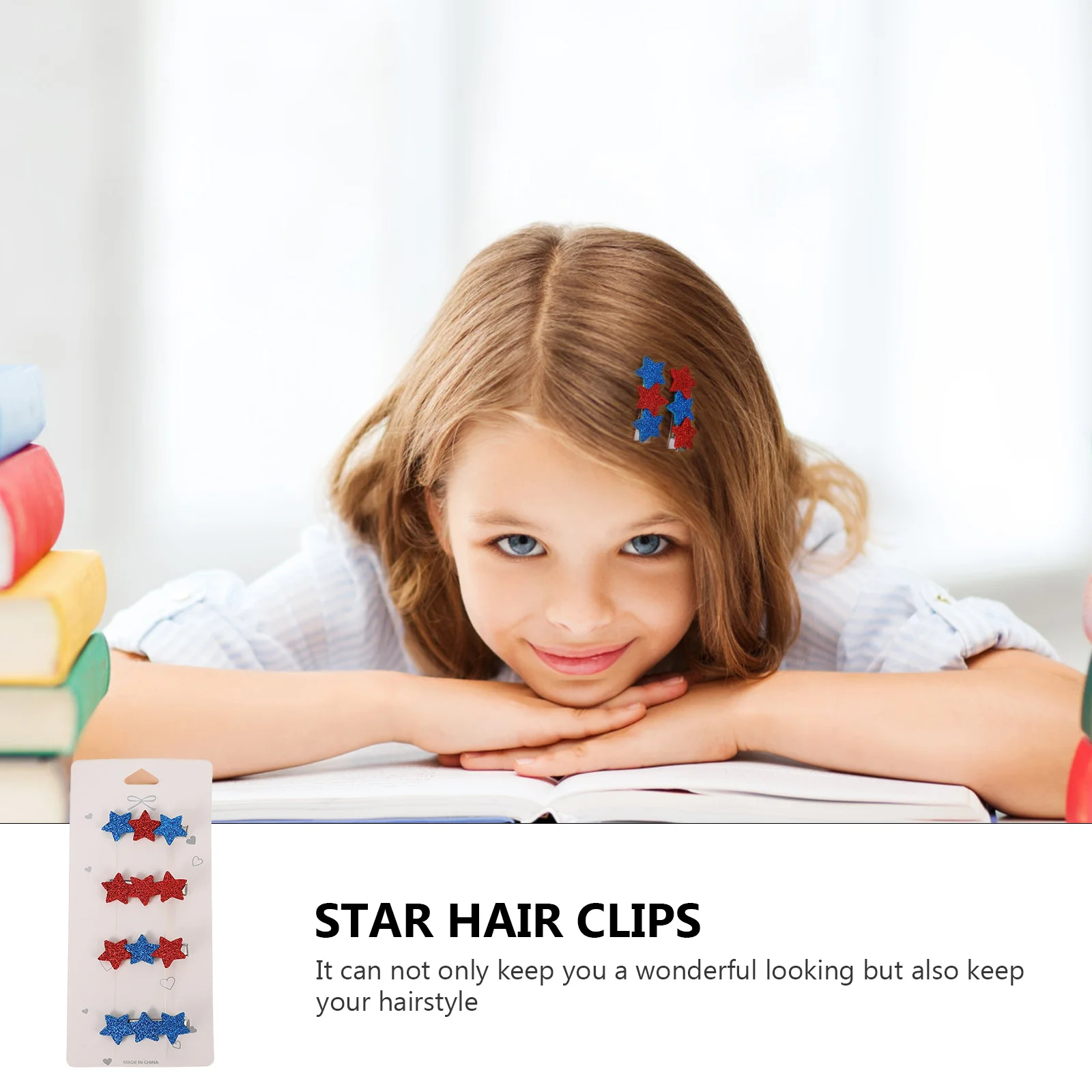 

8 шт., заколки для волос со звездами, детские зажимы для волос, фестиваль Дня независимости, головные уборы, патриотический подарок на вечеринку, сувениры для вечеринки на 4 июля