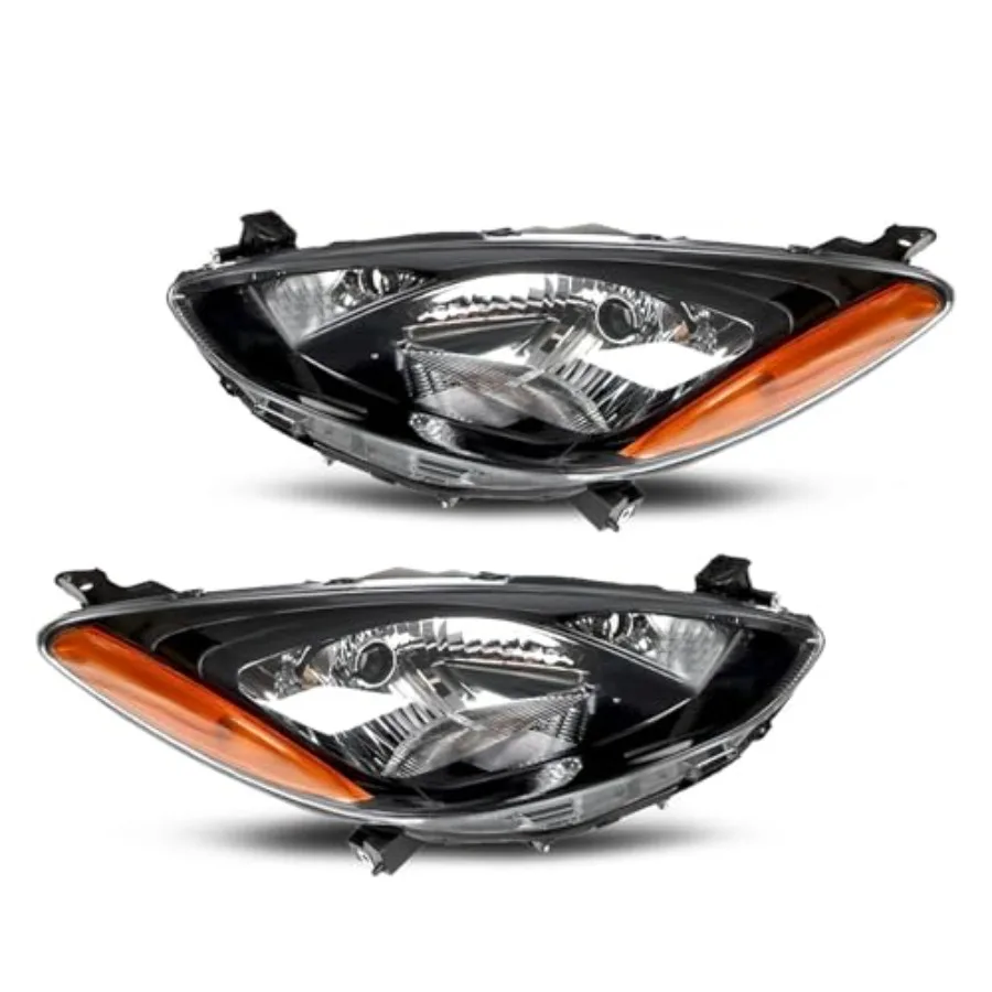 

Halogen Headlight for 2 Yozora/GS/GX/Sport/Touring 2011-2014 Front Light Black Housing Clear Lens Driver Passenger Side Compati