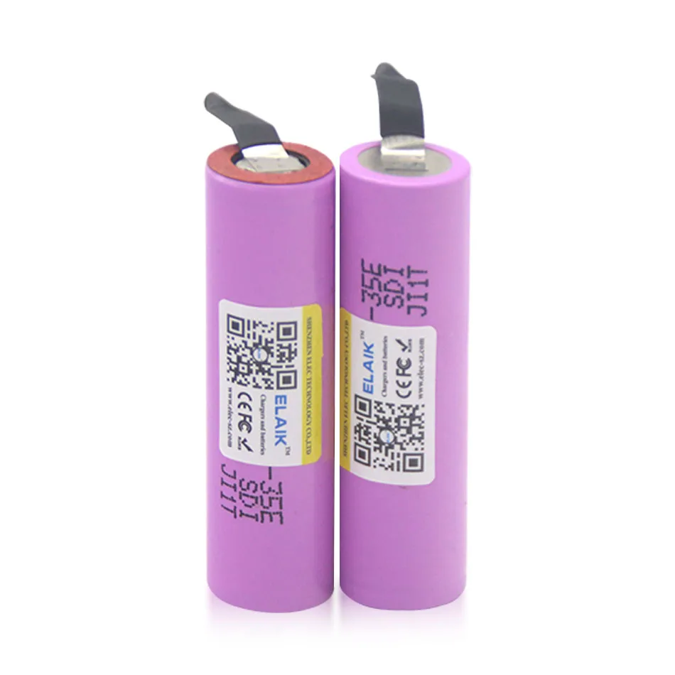 ELAIK-bateria de lítio original, bateria 18650, 3500mah, 3.7v, 25a, alta potência para ferramentas elétricas + correia de ní