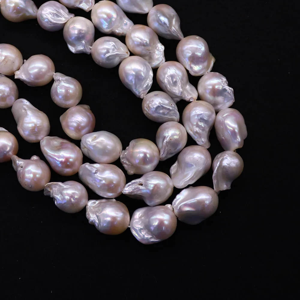 

Irregular Natural Freshwater Pearl Beads White Large Baroque Pearl Loose Bead DIY Necklace Bracelet Jewelry Accessory 1 Strand