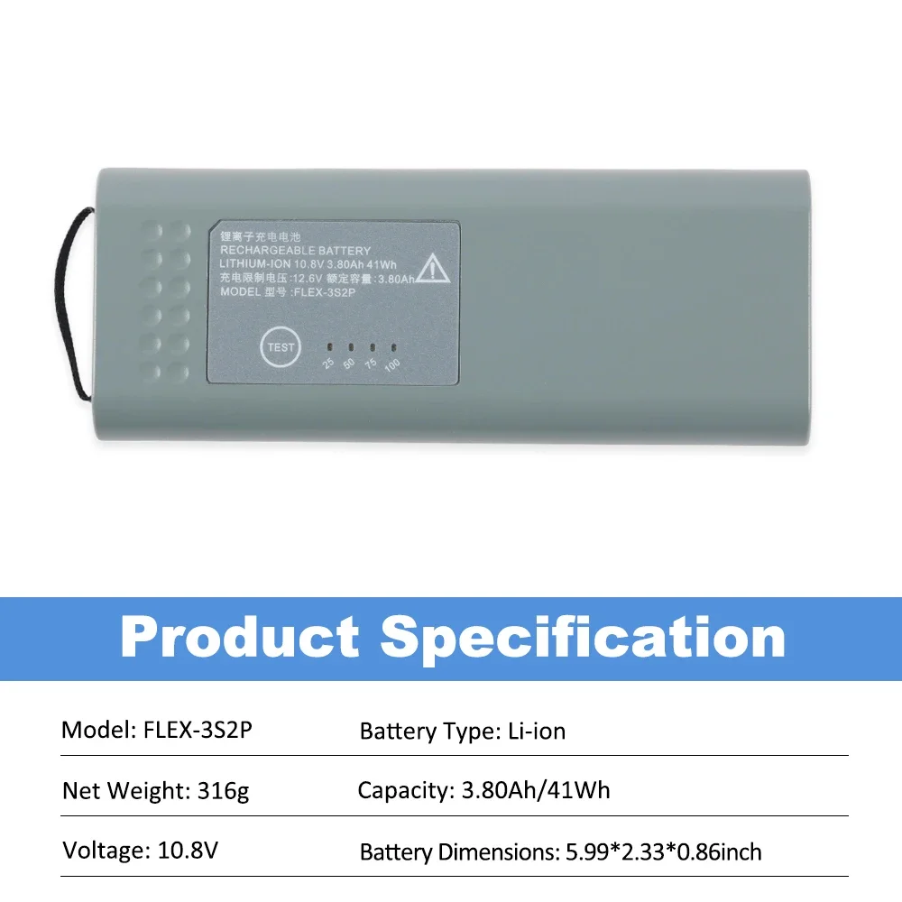 ETESBAY FLEX-3S2P Replacement Battery For GE Healthcare Monitor B450 Batteries REF2062895-001