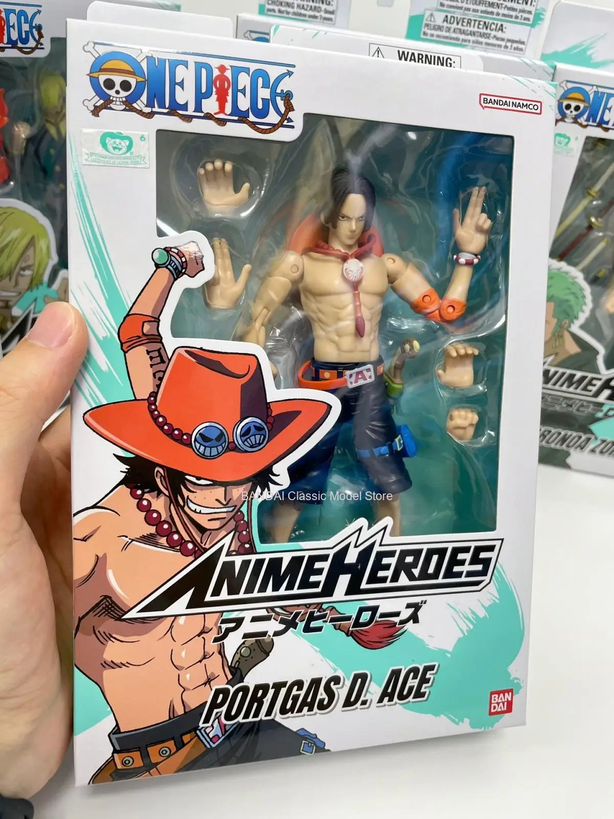 Original Bandai One Piece Luffy Roronoa Zoro Franky Chopper Action