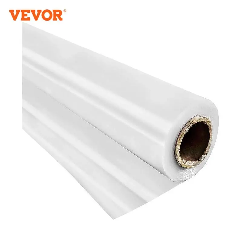 

VEVOR Greenhouse Cover 6 Mil Clear Plastic Greenhouse Film UV Resistant Polyethylene Covering Garden Plants Flowers Agriculture