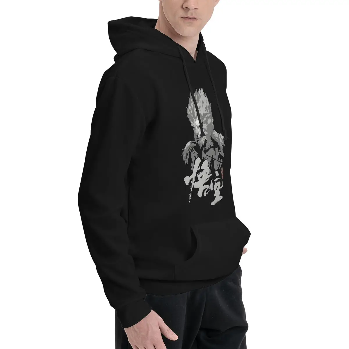 Black Myth Wukong Game 2024 Hoodie Men Women Sweatshirt Graphic Print Kanga Pocket Hoodies Hoodie Pullover Long Sleeve Shirts