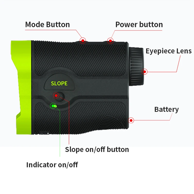 800m small outdoor custom digital golf slope distance measuring instrument laser golf rangefinder range finder