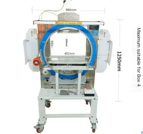 Carton Tapping Sealing Machine Automatic Tape Packaging Equipment, Cardboard Box Sealer for Warehouse Shipping and Packing Line