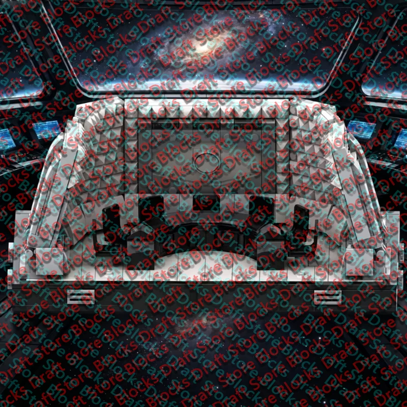 Popular Movie Model MOC Building Bricks Conference Space Station Modular Technology Gift Holiday Toys Assemble Display QWERT