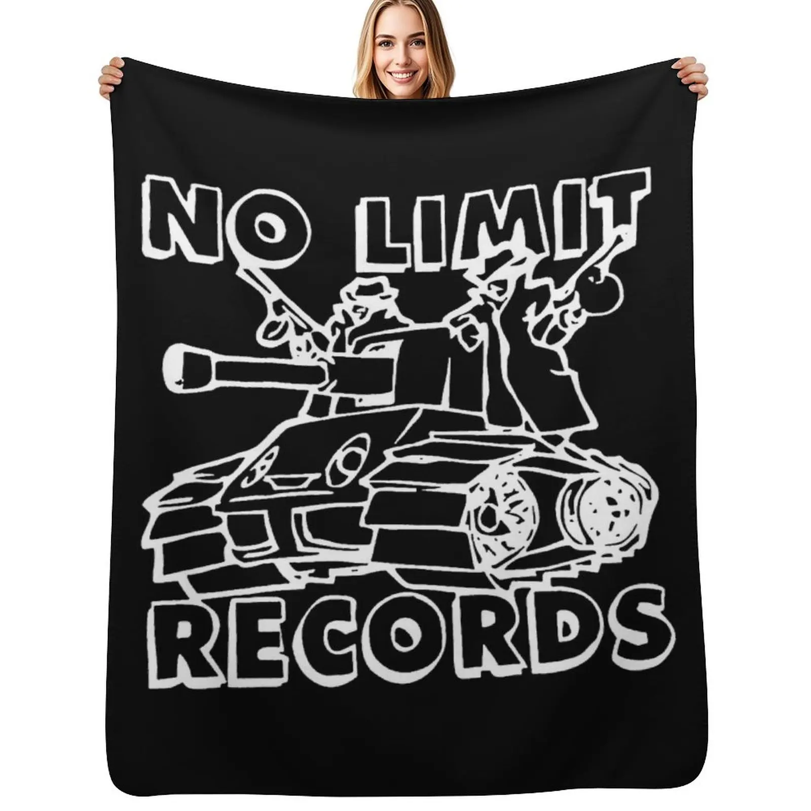 

No Limit Records Throw Blanket Warm Flannel Blanket for Couch Chair Bedroom