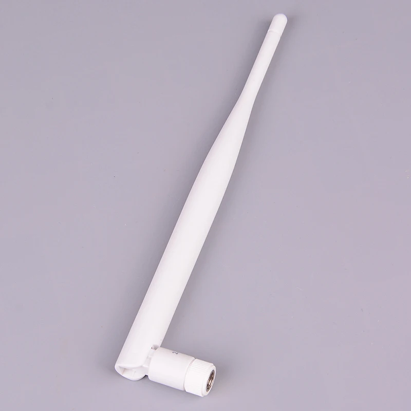 1PC 2.4GHz White WiFi Antenna 5dBi Aerial RP SMA Male Connector 2.4g Antenna