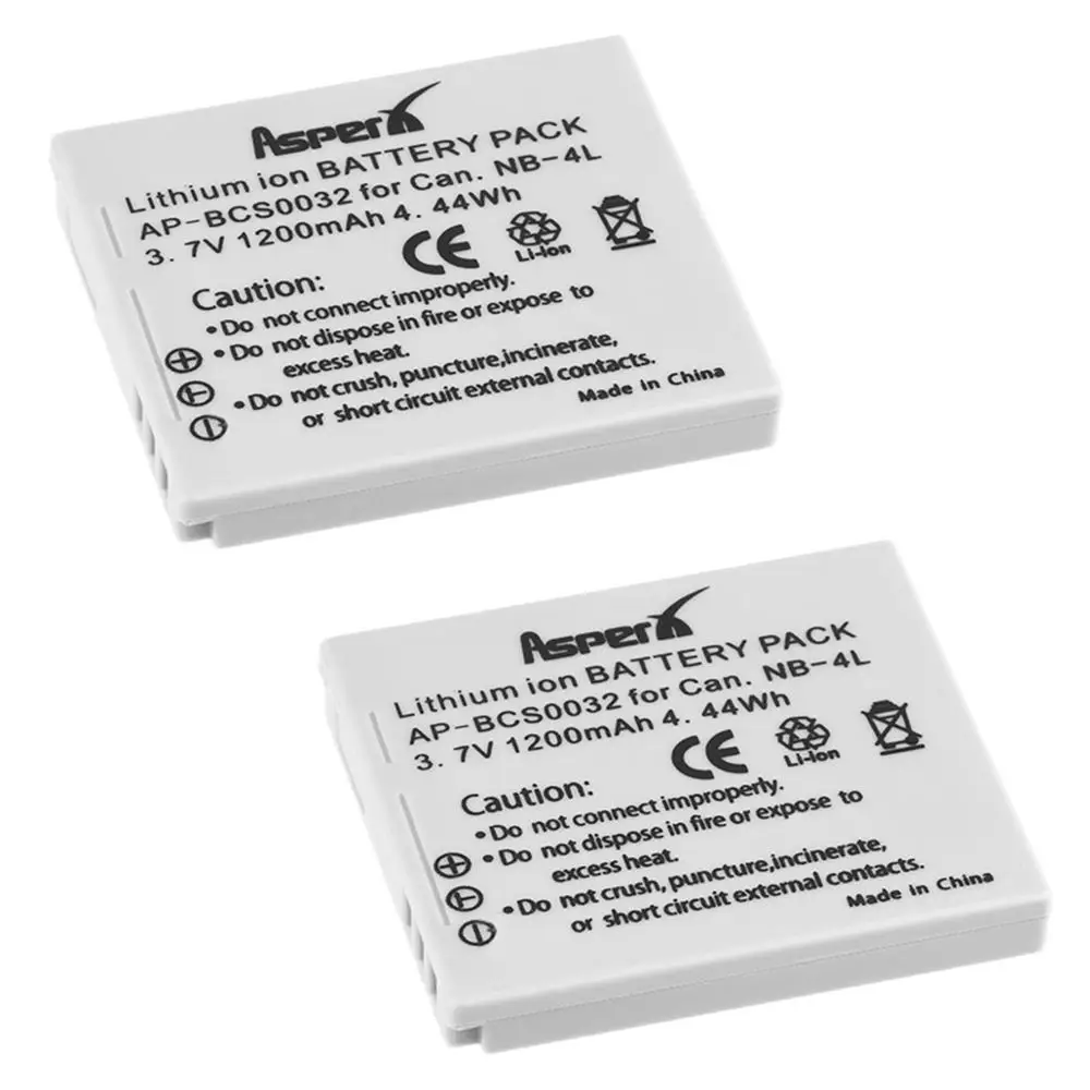 1200mAh NB-4L Bateira NB 4L NB4L Batteries Battery for Canon IXUS 30 40 80 75 100 I20 110 115 120 130 IS 117 220 225 HS