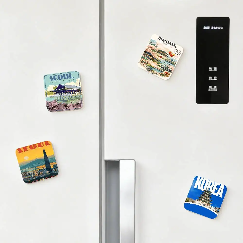 Korea Travel Refrigerator Magnets For Dishwasher/ Refrigerator/ Freezer, Whimsical Kitchen Decor