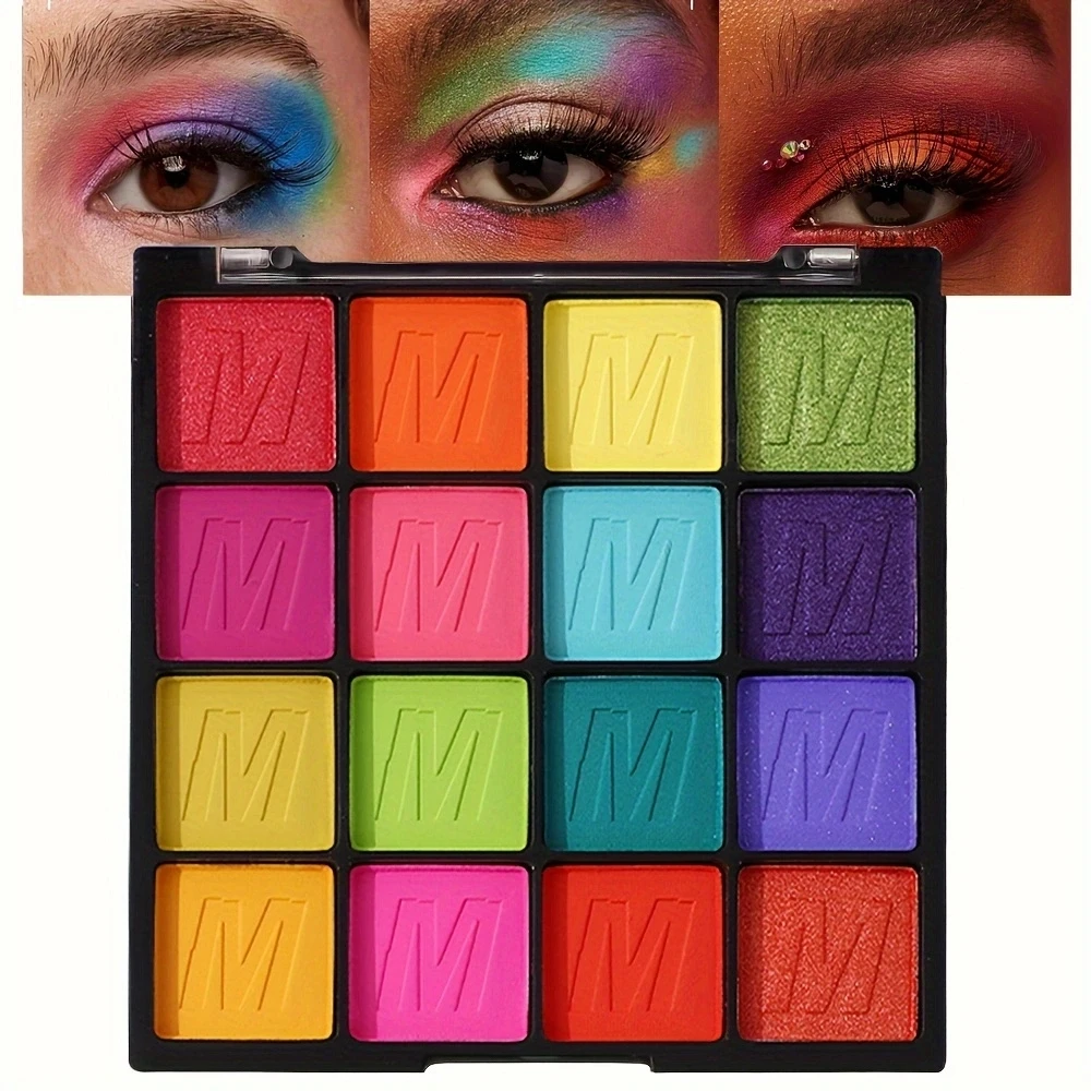 16 Color Eyeshadow Palette Makeup - Matte and Shimmer Ultimate Shadows, Highly Pigmented Waterproof Long Wear Eyeshadow, Vegan a