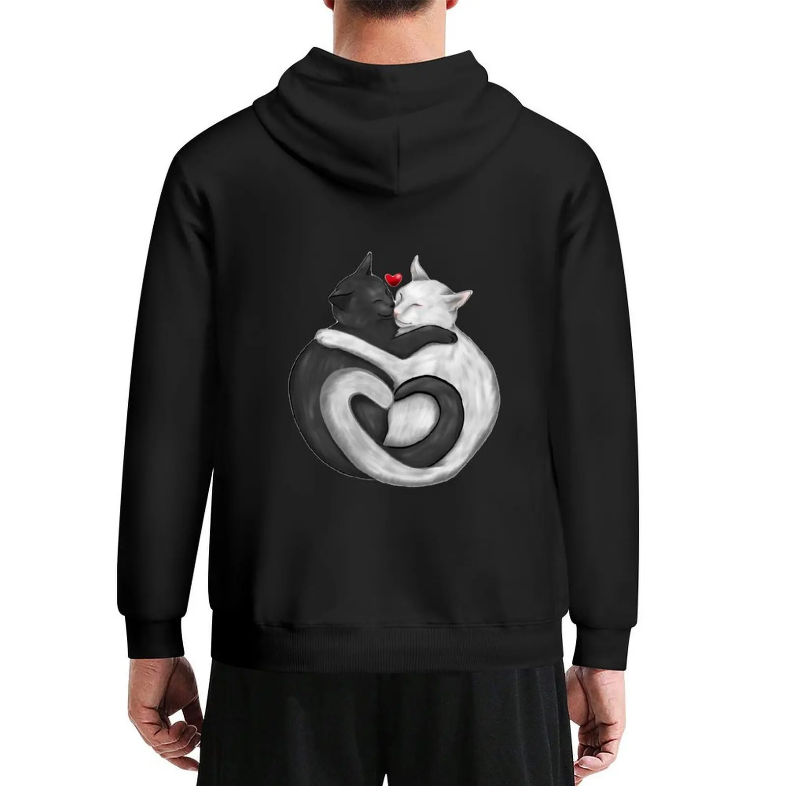 

Heart-filled Cats Hoodie fashion men mens clothes men's autumn clothes men wear tracksuit men