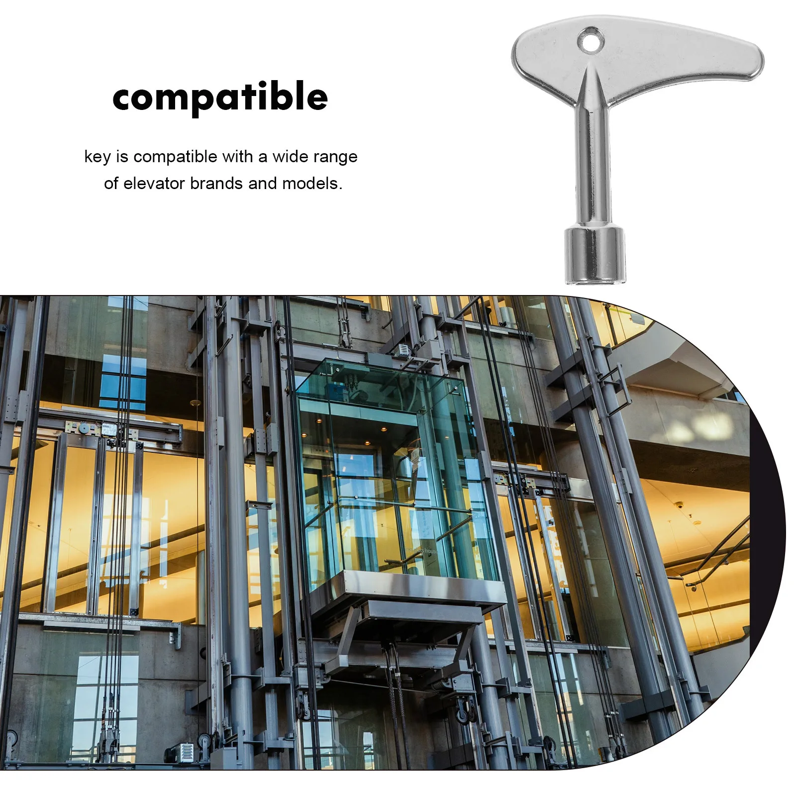 2Pcs Elevator Key Universal Utility Radiator Valve Wrench Durable Easy Use Professional Practical Elevator Key