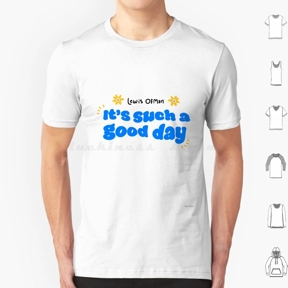 It Is Such A Good Day T Shirt 6xl Cotton Cool Tee Happiness Joy Pop Rainbow Bird Seagull Sky Clouds Sun Flowers Lewis Ofman