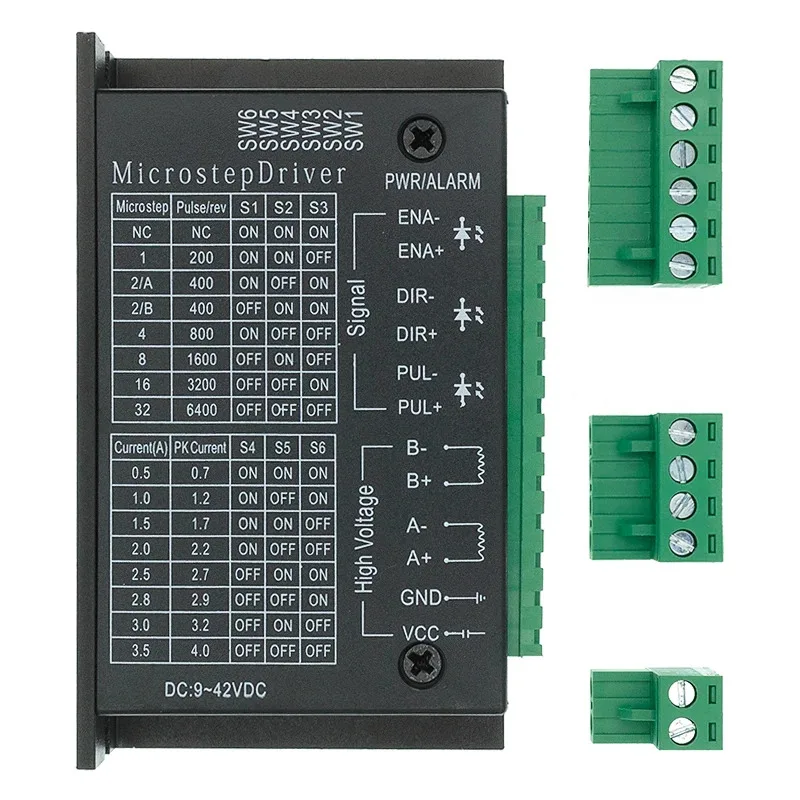 TENSTAR ROBOT Stepper Motor Driver TB6600 23 Nema 34 42/57/86 Nema17 4A DC9-40V 1 Axis Stepping Motor CNC Engraving Machine