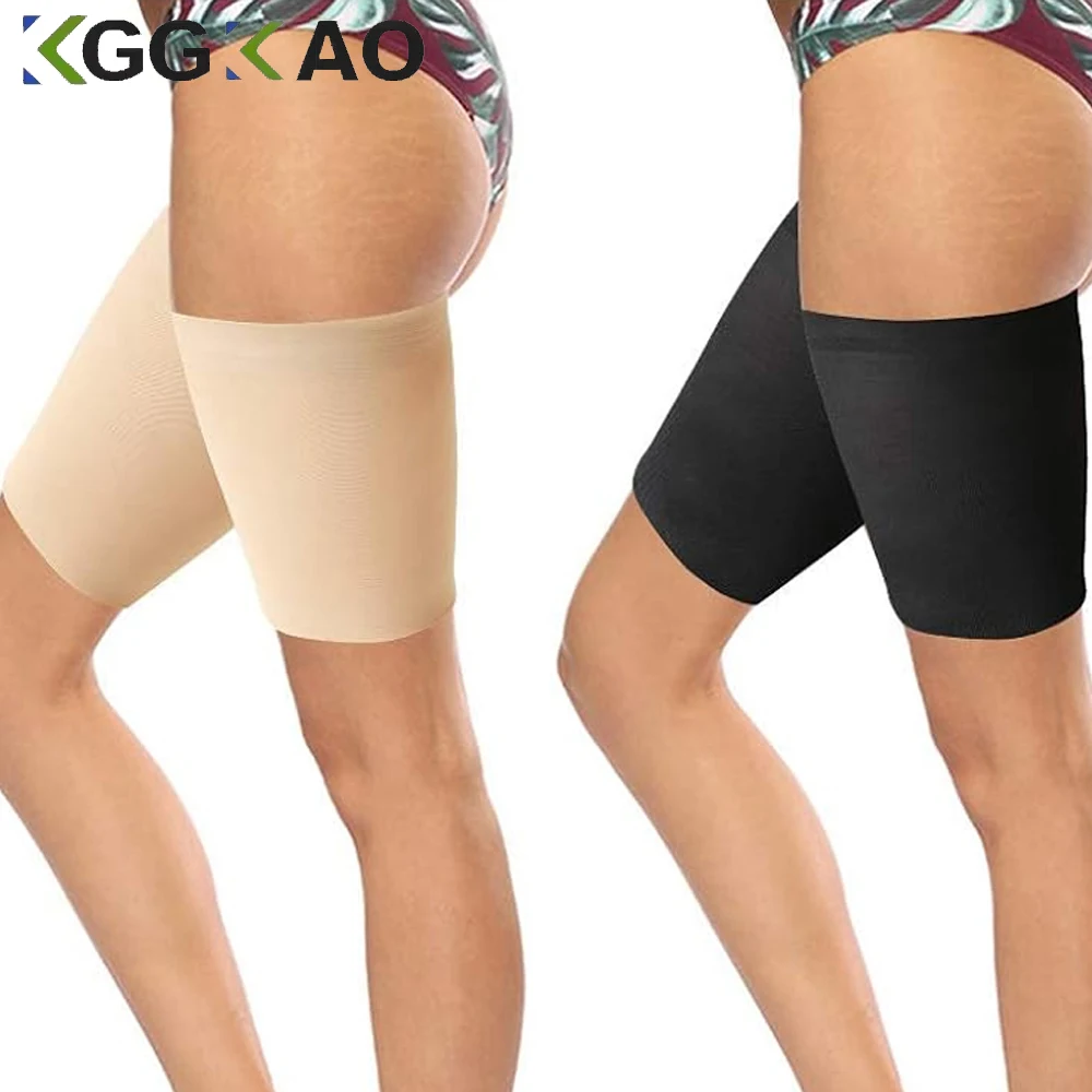 1Pair Compression Thigh Sleeve - Support Brace for Hamstring, Runner's Pain, Quad Strains - Men and Women's Leg Relief