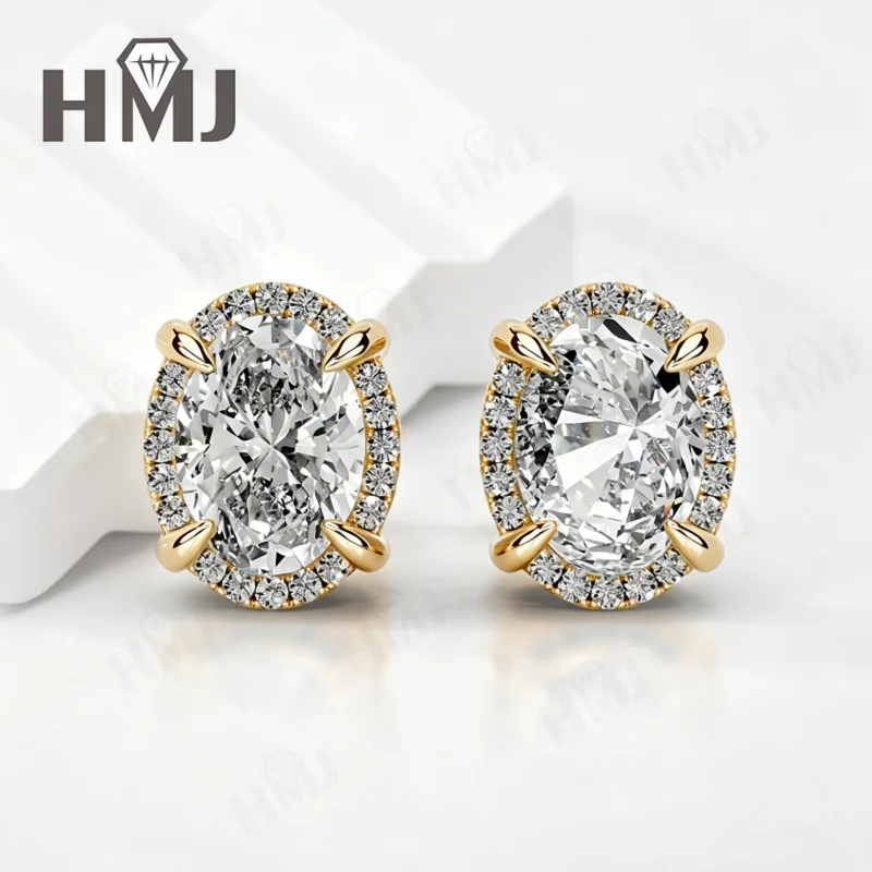 Moissanit-Ohrstecker in Herzform, Farbe D, 925er Sterlingsilber, 18 Karat vergoldet, Hochzeitsgeschenk, Geburtstagsgeschenk, Schmuck für Damen, Charms – Detail 10