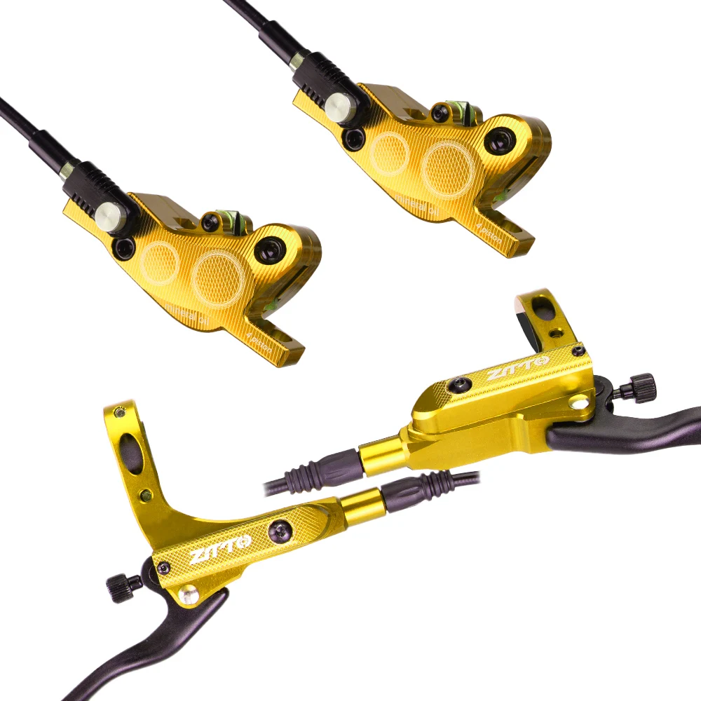 ZTTO MTB 4 ピストン油圧ディスクブレーキ M840 冷却フルメタルパッド