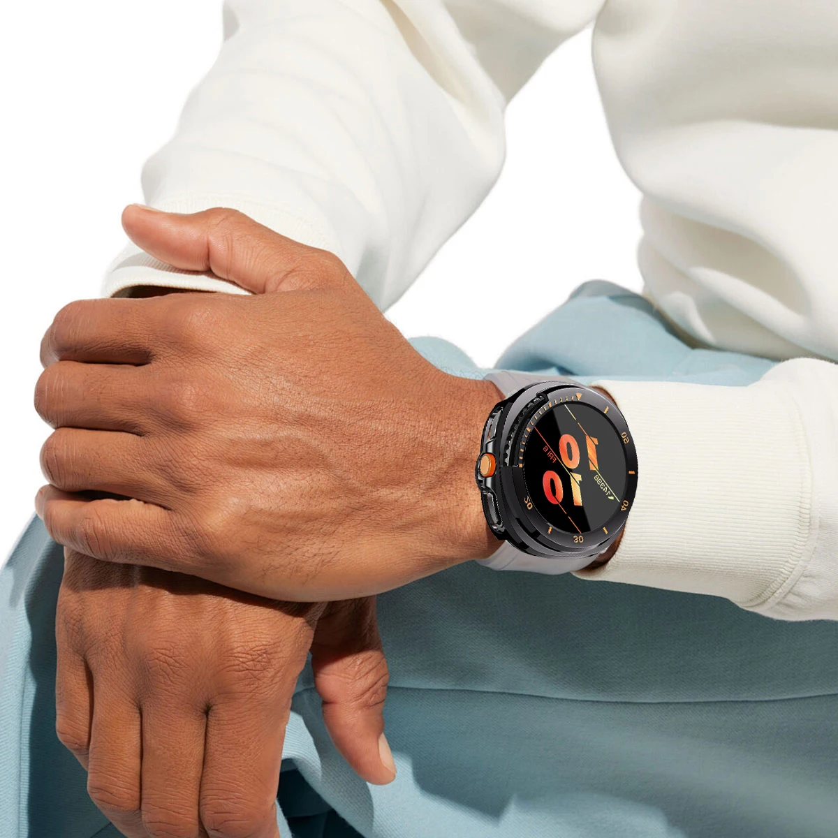 Funda de PC para Samsung Galaxy Watch 8 Classic, accesorios de 46mm, Protector de pantalla de vidrio templado, parachoques Galaxy Watch 8, funda clásica