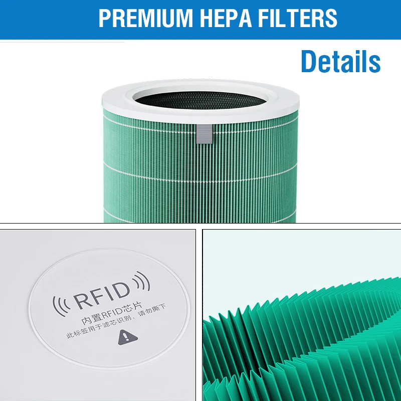 For Replacement Xiaomi Hepa Filter 4 Xiaomi Activated Carbon Filter 4 for Xiaomi Air Purifier 4 Xiaomi 4 Filter