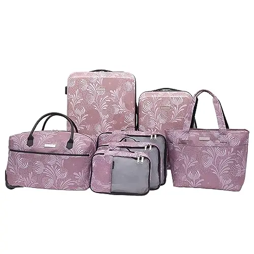 

Travelers Club Unisex Bella Caronia Deluxe 20", 3 Piece, or 7 Piece Luggage & Travel Accessories Set Selva