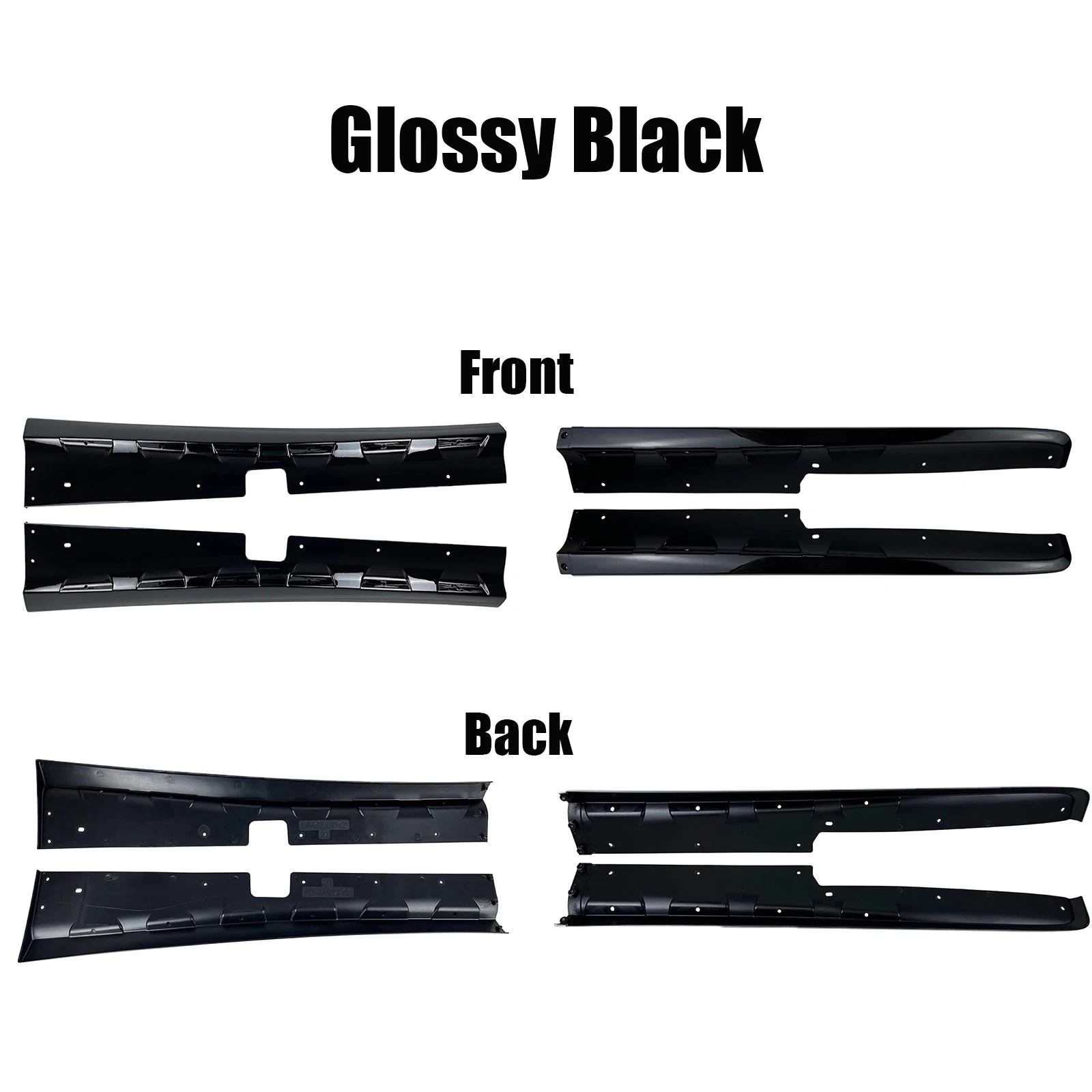 For Chevrolet Corvette C5 All Models 1997-2004 Z06 2-Door Side Skirts Extension & Mud Flaps Fender Carbon Fiber Look Body Kit
