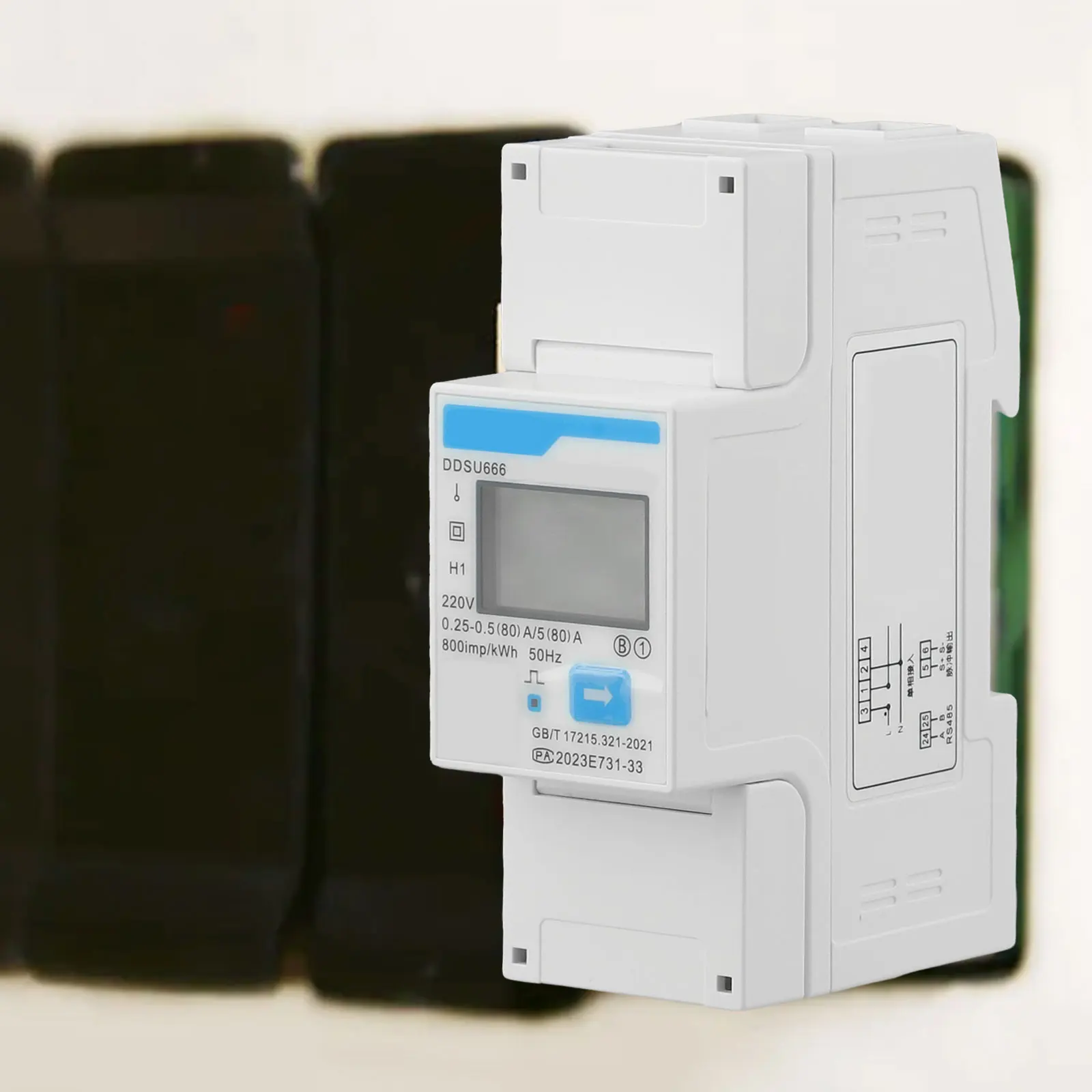 Electricity Meter DDSU666 with RS485 Connectivity for Accurate Single Phase Energy Measurement in Various Applications