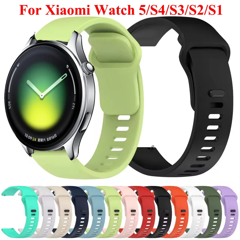 Silikonarmband für Xiaomi Watch 5 Band Smartwatch Zubehör 22mm Sportarmband für Xiaomi Watch 2 Pro/S4/S3/S2/S1 Pro Correa
