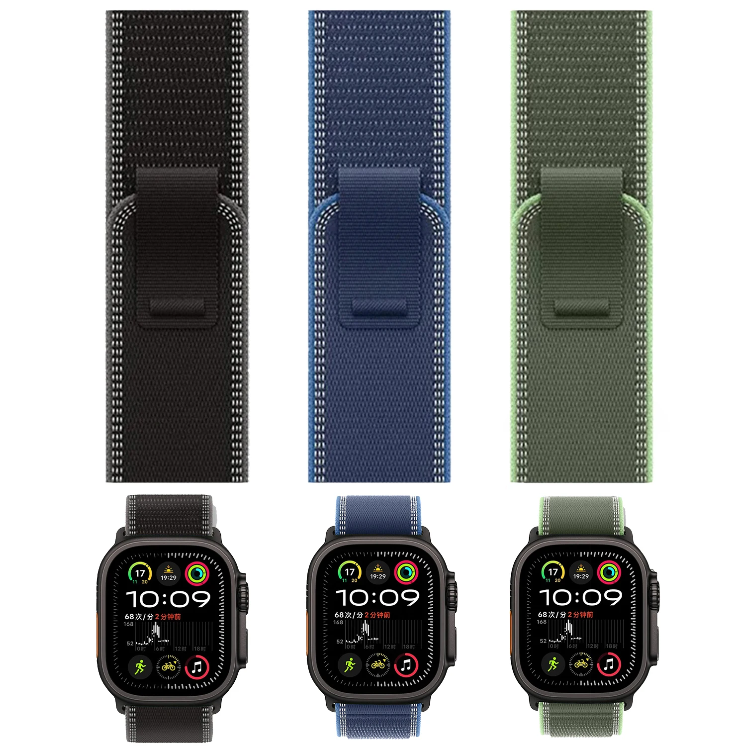 Trail Loop Armband für Apple Watch Series 11/10 Band 46mm 42mm 44mm 40mm 41mm 45mm 49mm Armband iwatch SE 9 8 7 6 5 Ultra 3/2