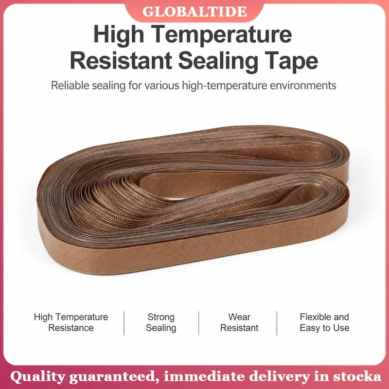 Continuous Band Sealer Belt 960x15x0.2mm High Temperature PTFE Tape for Packaging Machine 50pcs Bag
