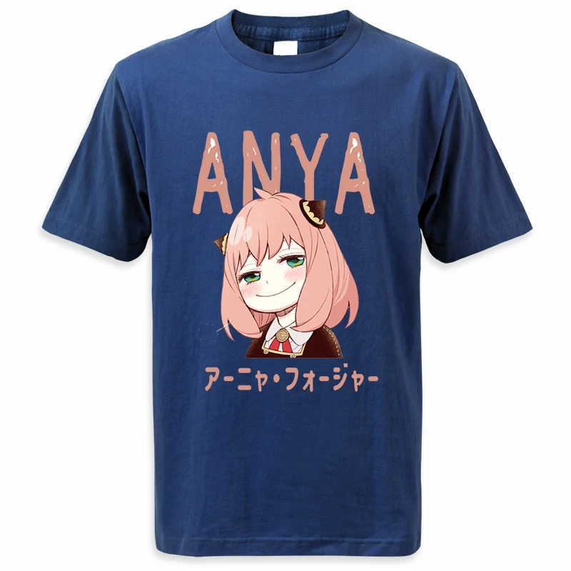 2024 Summer SPY X Family Anime Kawaii T-Shirts For Mens Tops Tees Girl Anya Forger Tshirt Hip Hop High Quality Tops Harajuku Tee