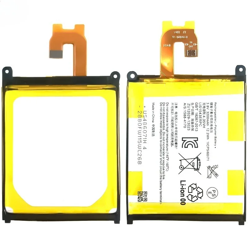 LIS1543ERPC for Sony L50T/L50U/L50W/D2502/Xperia Z2/D6503/D6502/L05 Z3V Mobile Phone Battery Replacement Bateria Grade A Cell