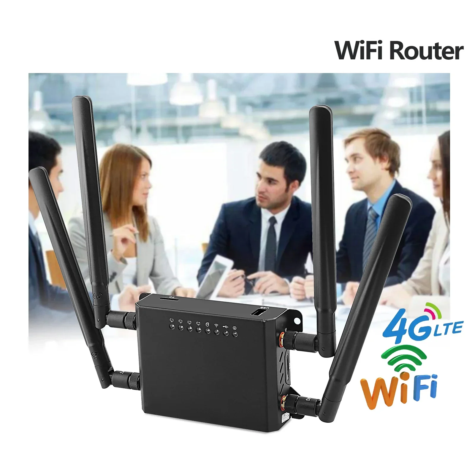 New WE826-T2 300Mbps 4G LTE Router Wifi EC25-E CAT4 Modem Sim Card Slot OpenWRT 4*LAN Roteador Access Point for Russia EU