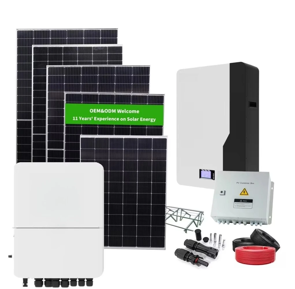 10kw 12Kw 15Kw Hybrid Solar Energy System Complete Solar Panel Power System for Home Use With Deye Growatt Inverter