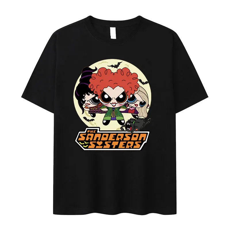 Vintage Powerpuff Girls Graphic T Shirt Men Women O-Neck High Quality Fashion T-shirts Tops Casual Cozy Cotton Oversized T-Shirt