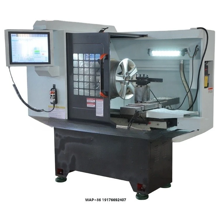 AA4C  Alloy Rim Diamond Cutting Machine Wheel Repair Lathe Machine Wheel Rim Repair Straightening Lathe AA-CK6160Q