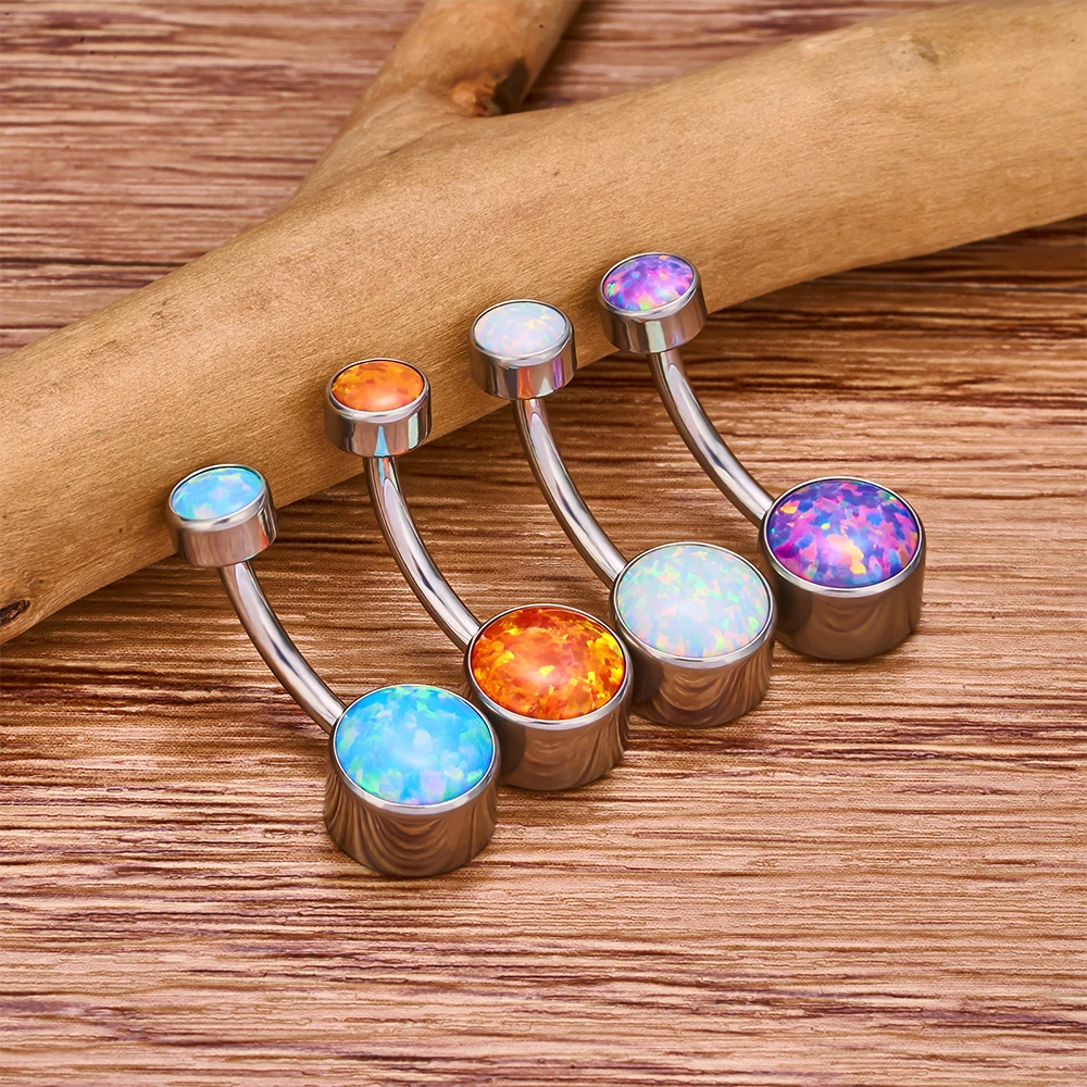 G23 TItanium Sexy Belly Button Piercing 14G Internal Thread Navel Piercing High Quality Mirror Polished Body Jewelry Wholesale