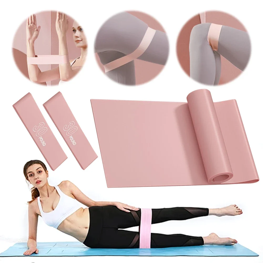 

Elastic Resistance Bands Yoga Training Sport Exercise Fitness Bands Pilates Crossfit Women Gym Workout Equipment