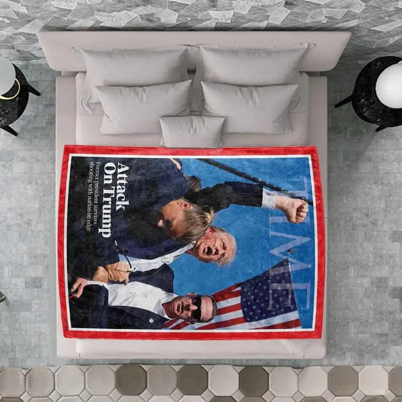 President Flannel Blanket President Throw Blanket For Couch Throw Bedding Room Decor Flannel Blankets For Sofa Bed Settees