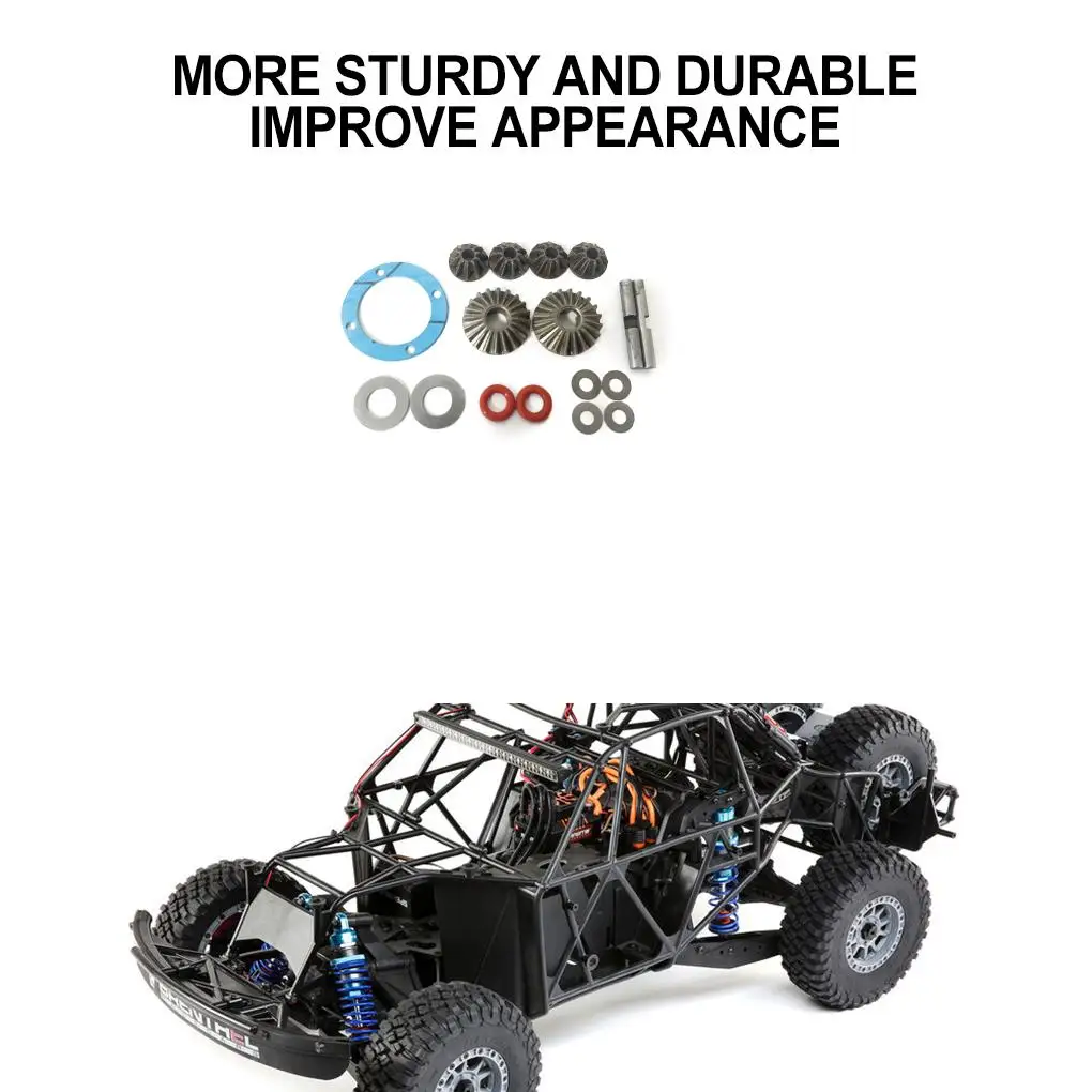 Aluminiumlegering 1 10 Versnelling Rc Upgrade Deel 17 Stuks Geharde Rc Versnelling Voor Losi Baja Rey 4wd Rc Auto Deel Rc Auto Accessoires