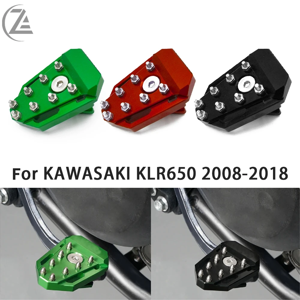 

ACZ Motorcycle Brake Lever Peg Pedal Footboard Tip Extension Pad For Kawasaki KLR650 KLR 650 2008-2018 2017 2016 2015 2014