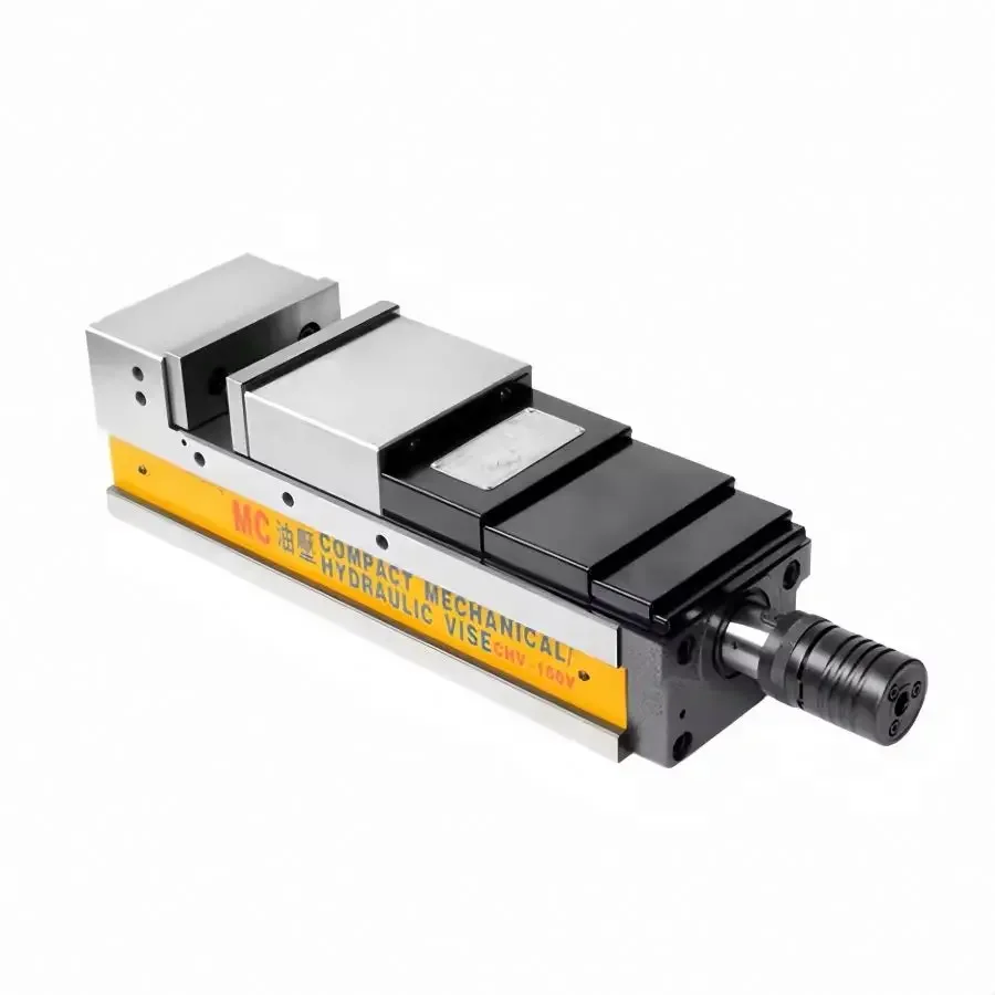 High Precision 4'' Bench Vise for CNC Industries New & UsedCHV100A Compact Mechanical Hydraulic Power Machine Vise