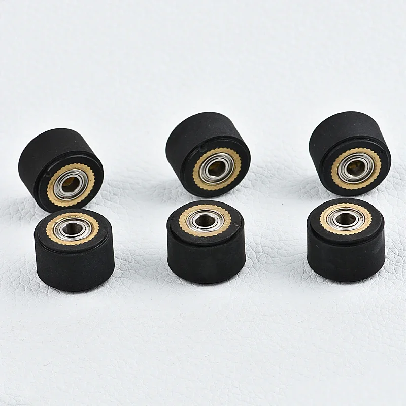 6pcs Roller Push Wheel Roll For Mimaki Roland CAMM Graphtec CE5000 120 Liyu Cutting Plotter Vinyl Cutter Feed Rubber Copper