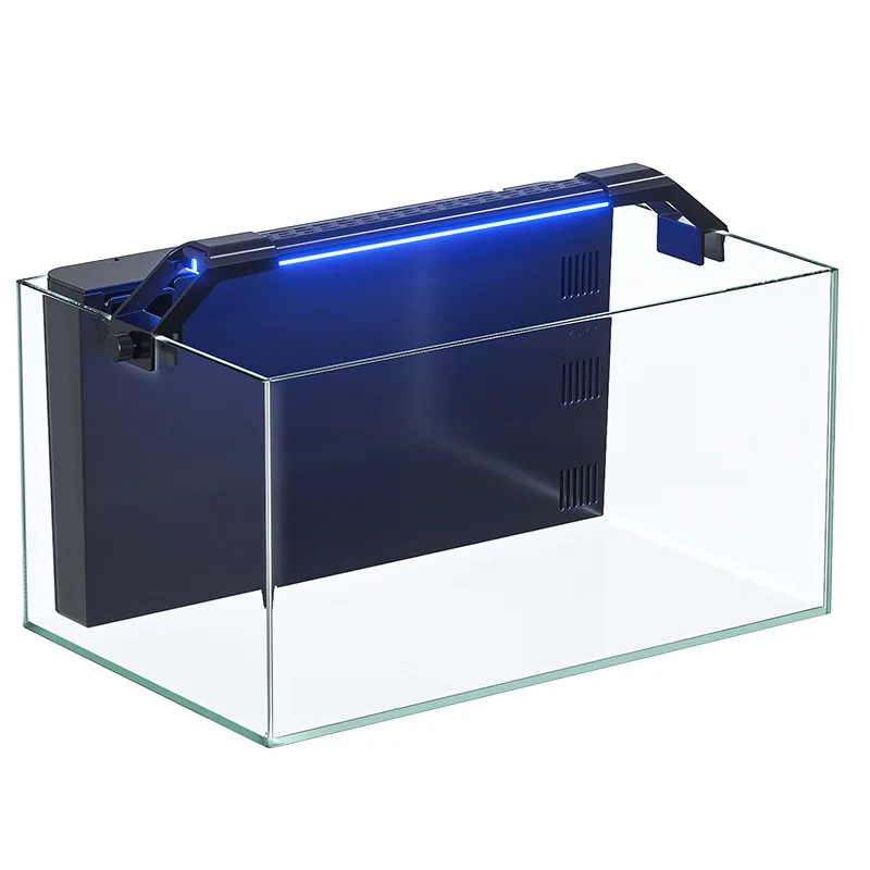 

Ultra-white glass back filter fish tank living room small new filter oxygen generator ecological landscaping