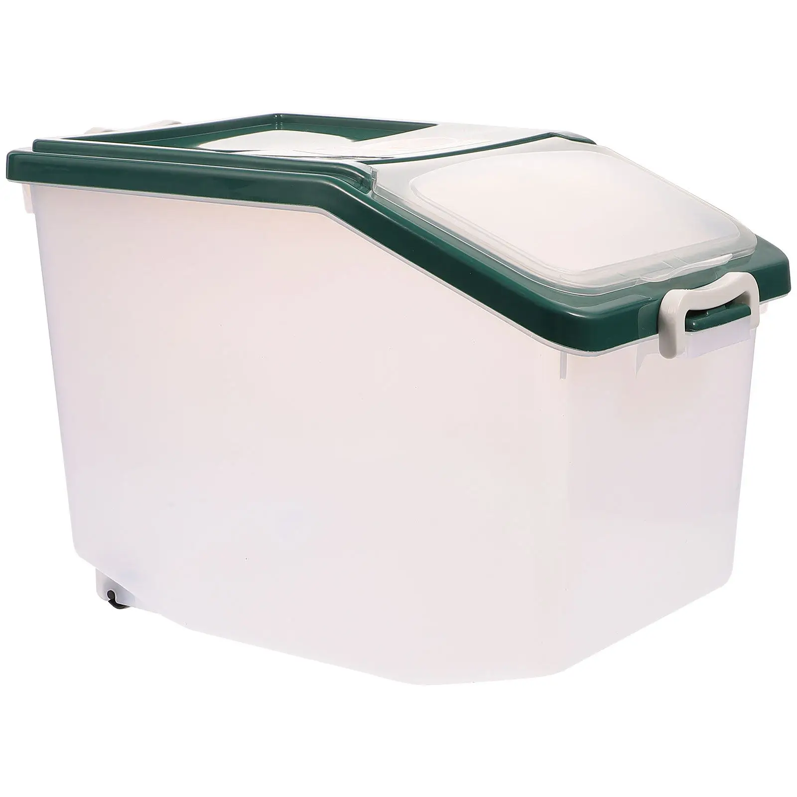 1Set Large Capacity Pet Food Storage Container PP Material Sealed Food Bucket for Dogs Cats Grain Storage Bin