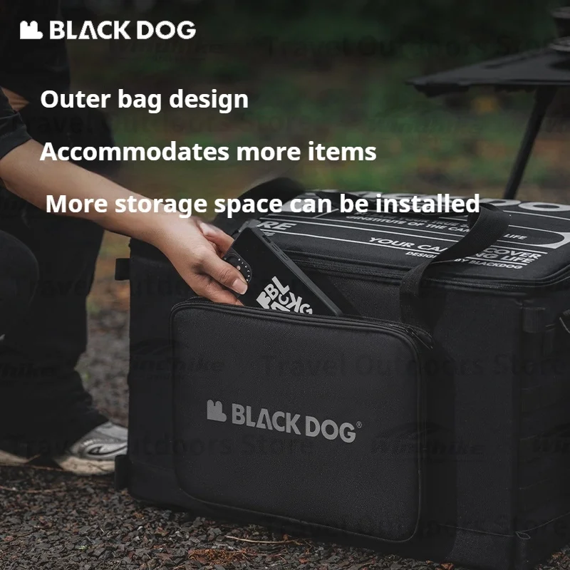 Naturehike Blackdog 51L Camping Storage Bag 600D Oxford Multi-function Tools Box Large Capacity Handbag Camping Tactical Bag