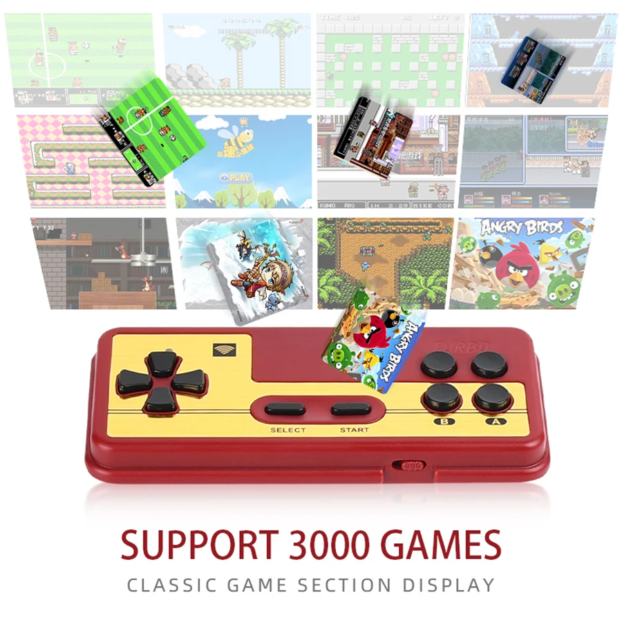 New FC 4K HD Game Stick Mini TV Video Handheld Game Console Wireless Plug&Play Retro Classic Emulator Gamepad Toy Gift view 2